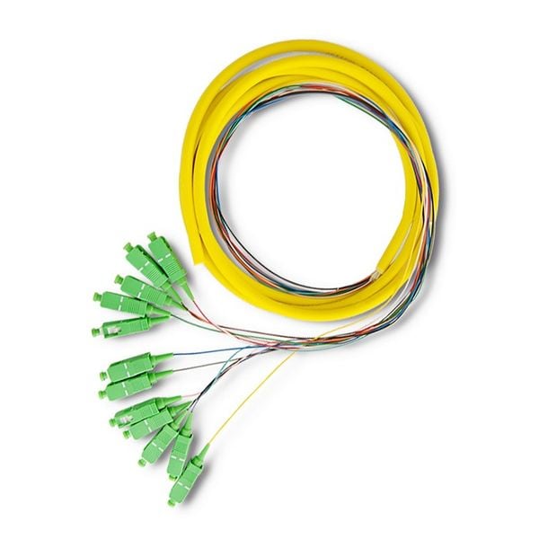 Qoltec 12 x Pigtail światłowodowy SC/APC | Singlemode | G657A2 | 2m zdjęcie 3