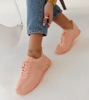 Różowe materiałowe sneakersy Erminio 39