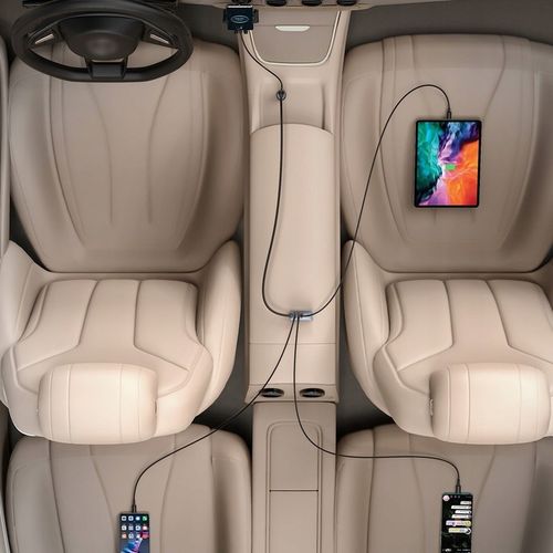 ŁADOWARKA SAMOCHODOWA BASEUS 3xUSB + USB-C 120W na Arena.pl