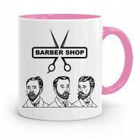 Kubek Różowy Dla Fryzjera Barber Shop Prezent Z Nadrukiem Ze Zdjęciem