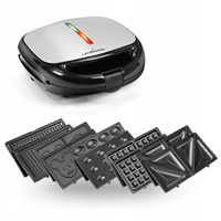 OPIEKACZ GOFROWNICA PANINI DO KANAPEK GRILL TORTILA TOST 5W1 OPIEKACZ 1200W