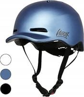 KASK ROWEROWY WESTT URBAN Z OŚWIETLENIEM NIEBIESKI ROZMIAR L 58-60 CM
