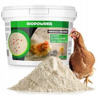 NATURALNY ŚRODEK NA PTASZYŃCA SUCHA KĄPIEL HIGIENA KURNIKÓW BIOPOWDER 4 KG