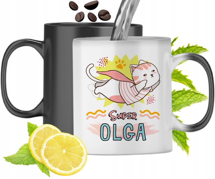 Dla Olgi Kubek Magiczny Córki Dziecka Prezent Z Nadrukiem Ze Zdjęciem zdjęcie 1