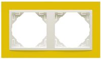 Efapel animato ramka 2-krotna żółty lodowy 90920 trg
