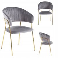 krzesło k4-fx velvet szare