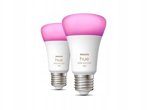 Żarówki Philips Hue color A60 E27 9 W 806 lm 2 szt. na Arena.pl