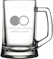 Kufel do Piwa z grawerem własnego LOGO FIRMY prezent gadżet firmowy - 5 szt