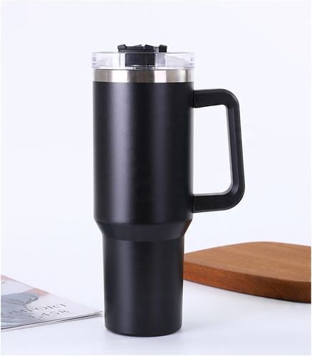 MagiCook KUBEK TERMICZNY Czarny 1200 ML ZE SŁOMKĄ STYLE USA Czerń na Arena.pl