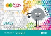 BLOK RYSUNKOWY A4 20  BIAŁY HAPPY COLOR