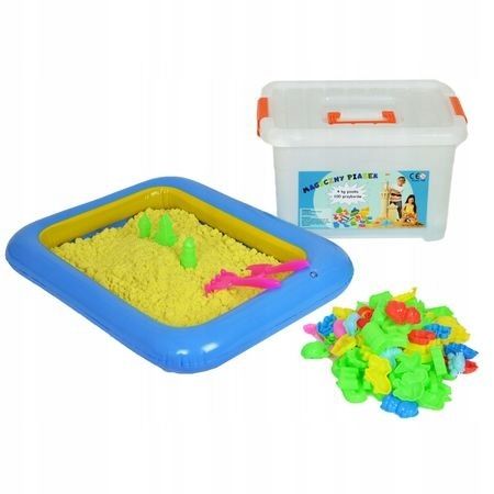 PIASEK KINETYCZNY 3kg FOREMKI + BASEN PIASKOWNICA na Arena.pl