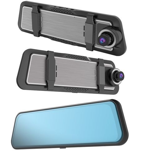 Wideorejestartor w lusterku z kamerą cofania samochodowa 2w1 WIF APLIKACJA na Arena.pl