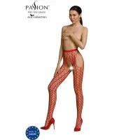 passion eco collection bodystocking eco s007 czerwony, ekologiczny