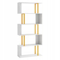 Regał Costway 70 cm x 157 cm x 24 cm biały, złoty