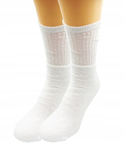 15 par SKARPETY białe BAWEŁNA polskie frotte CIEPŁE WYSOKIE MĘSKIE 43-46 na Arena.pl