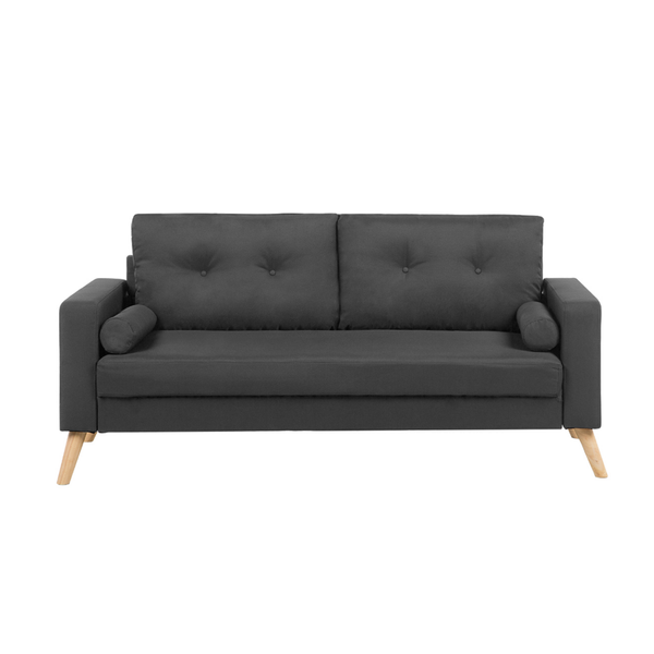 Sofa 2-osobowa ciemnoszara KALMAR zdjęcie 1