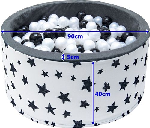 SUCHY BASEN Z PIŁECZKAMI 90X40 200 KULEK WELUR PL na Arena.pl