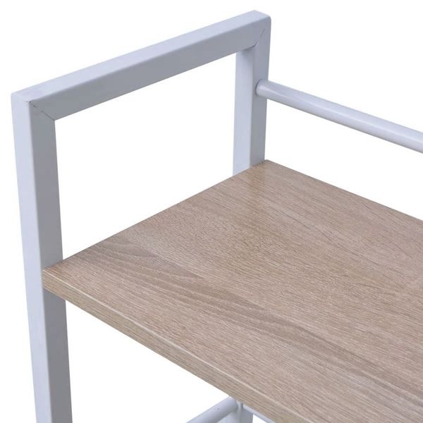 Emaga Biurko z 4 półkami, dąb zdjęcie 4