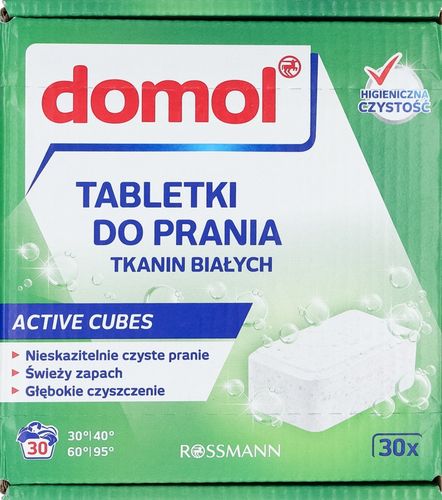 DOMOL TABLETKI DO PRANIA TKANIN BIAŁYCH 30 SZT na Arena.pl