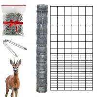 SIATKA LEŚNA ogrodzeniowa 180cm 23/15 M - ROLKA 25m - GRUBY DRUT OCYNKOWANA