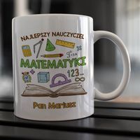 Kubek z imieniem dla nauczycielki / nauczyciela matematyki