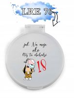 LUSTERKO podziękowanie dla gości prezent 18 urodziny z twoim tekstem