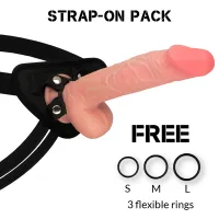 rock army sherman dual density 24 cm z uprzężą, silikonowa baza, naturalny