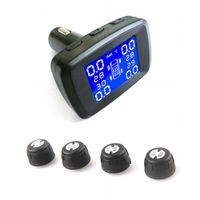 4x CZUJNIKI CIŚNIENIA OPON TEMPERATURY W OPONACH KOŁACH SAMOCHODU TPMS LCD