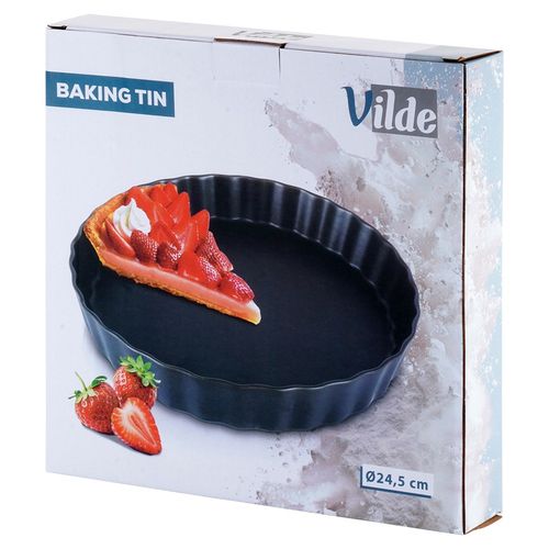 Forma do tarty ceramiczna czarna 24,5 cm na Arena.pl