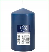 Świeca walec PIEŃKOWA BISPOL Aura 30H 10CM wys. 5,8 szer SW60/100 GRANATOWA