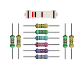 10x rezystor 1.2 KOhm tolerancja 1% moc 1/4W 1.2K