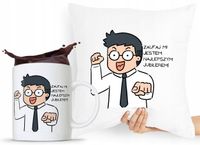 Zestaw Poduszka + Kubek Dla Jubilera Prezent Z Nadrukiem Ze Zdjęciem