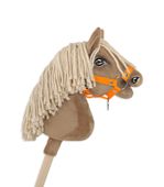 Kantar dla konia Hobby Horse uniwersalny A4 i A5 zapinany - neon orange