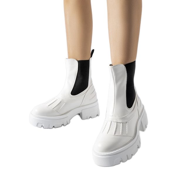 Białe masywne ocieplane workery r.38 zdjęcie 1