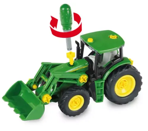 Traktor John Deere do skręcania, z dwiema przyczepami na Arena.pl