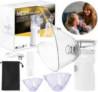 INHALATOR NEBULIZATOR ULTRADŹWIĘKOWY PRZENOŚNY RĘCZNY NA BATERIE