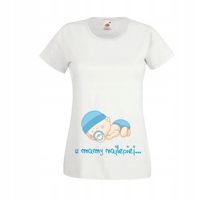 KOSZULKA dla mamy w ciąży z napisem