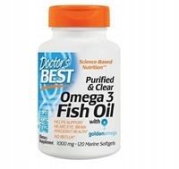Doctor's Best Purified & Clear Omega 3 Fish Oil (120 kaps )