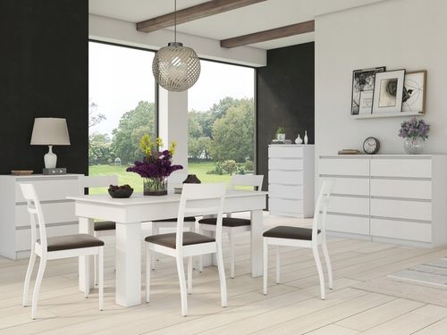 KOMODA SZAFKA 3 SZUFLADY MALWA M3 BIAŁA na Arena.pl