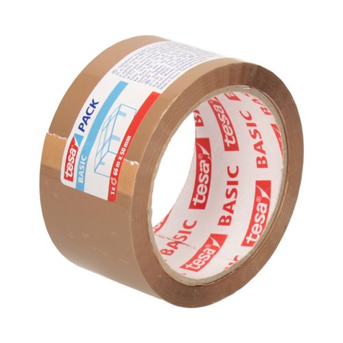 Taśma klejąca 50mmx66m brązowa Basic Tesa na Arena.pl