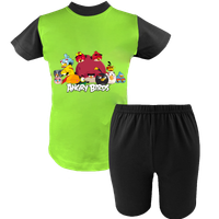 Krótka Piżama dziecięca Angry Birds - Wściekłe Ptaki