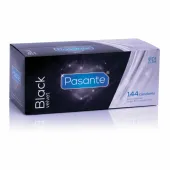 pasante black velvet xl - prezerwatywy czarne, 144 sztuki, rozmiar xl