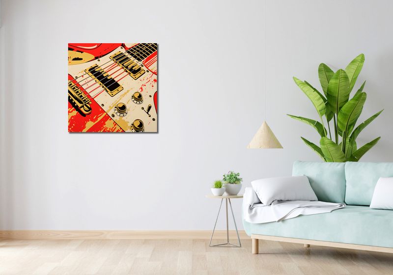 Obraz 70x70cm Przed Graniem zdjęcie 2