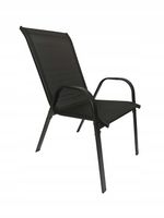 MOCNE METALOWE NOWOCZESNE KRZESŁO OGRODOWE TARAS