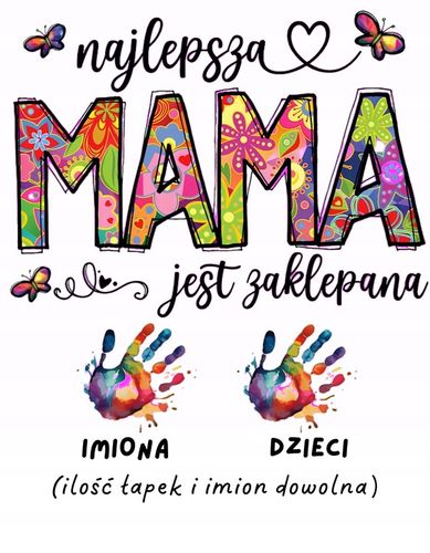 KOSZULKA T-SHIRT na DZIEŃ MAMY PREZENT "najlepsza MAMA..." JAKOŚĆ PREMIUM M na Arena.pl