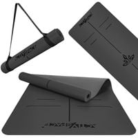 MATA PU DO ĆWICZEŃ JOGI PILATESU FITNESS DUŻA ANTYPOŚLIZGOWA KARIMATA