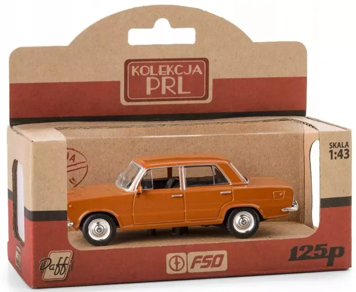 Kolekcja PRL Fiat 125p brązowy zdjęcie 1