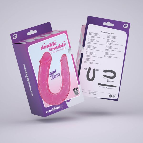 Double Trouble Double Dildo Crushious Pink zdjęcie 8