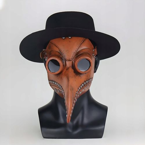 MASKA KRUKA PTAKA DOKTORA PLAGI LATEKSOWA BRĄZ DŻUMA CZARNA ŚMIERĆ PANDEMIA na Arena.pl