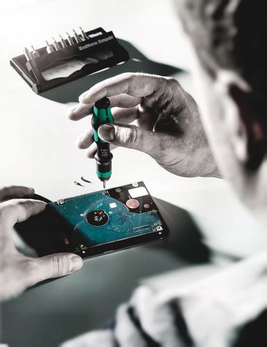 Wkrętak bity Phillips Pozidriv TORX 10 elementów RĘKOJEŚĆ Kraftform WERA na Arena.pl